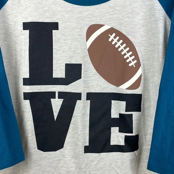 NWOT Women Within Shirt SZ 1X 22/24 3/4 Length Sleeve Scoop Neck Football - Picture 2 of 6